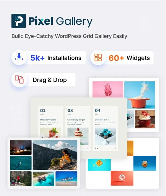 Pixel Gallery interface preview
