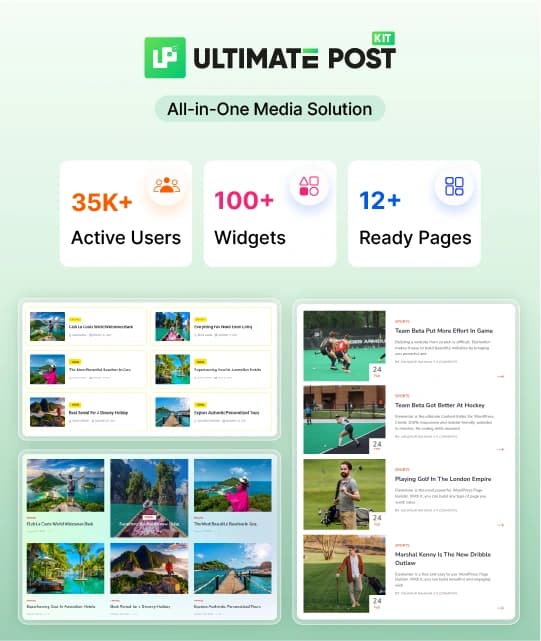 Ultimate Post Kit interface preview