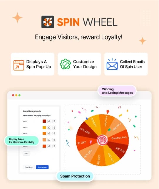 Spin Wheel interface preview