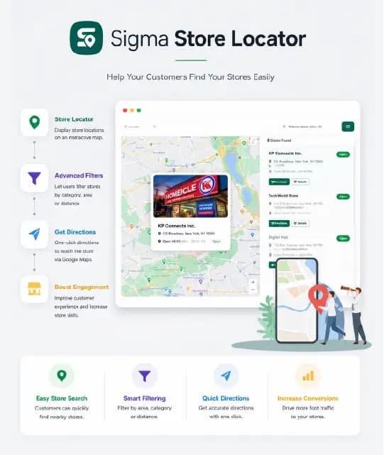 Sigma Store Locator interface preview