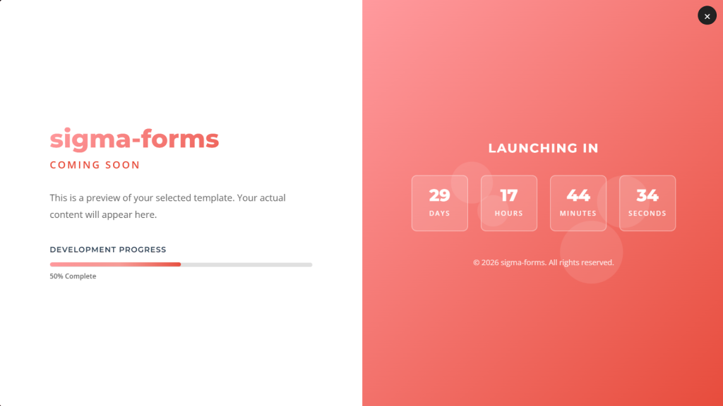 Bold &amp; Colorful -  Best Coming Soon Page Templates for WordPress