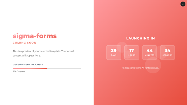 Bold &amp; Colorful -  Best Coming Soon Page Templates for WordPress