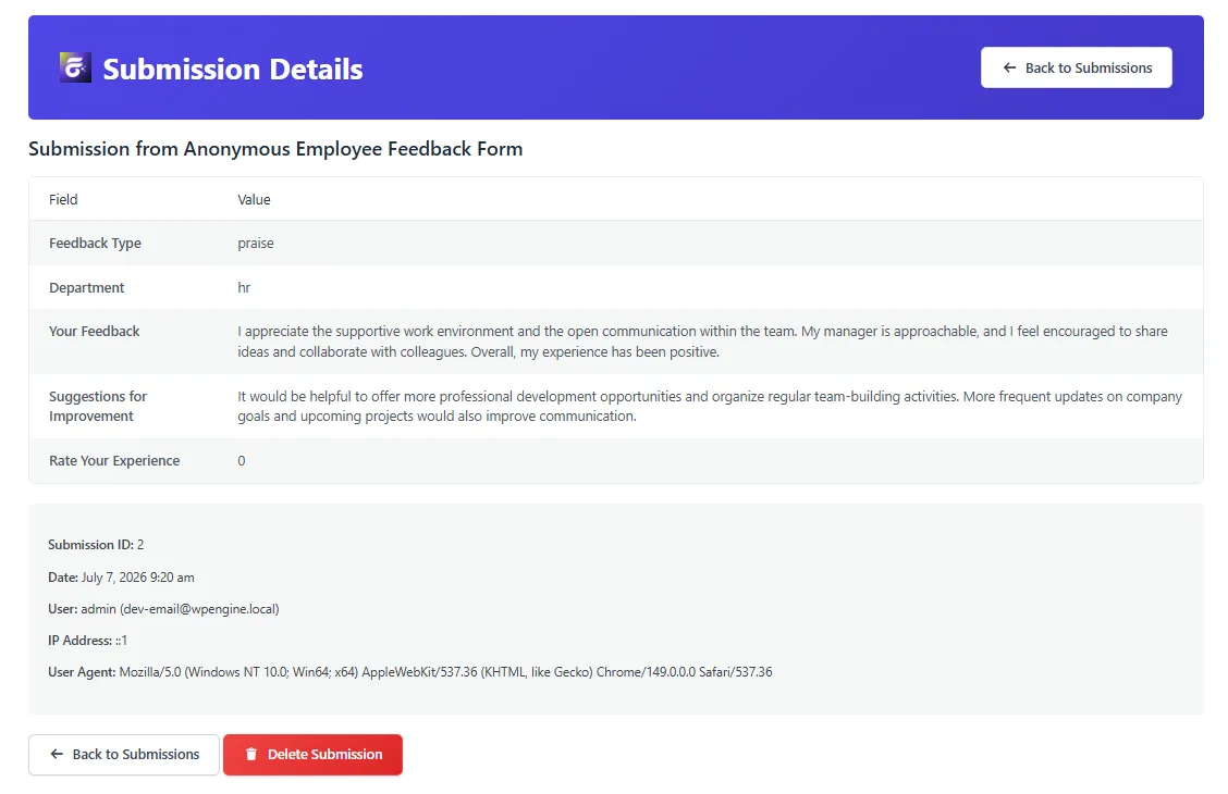Analyze employee feedback responses for workplace improvements