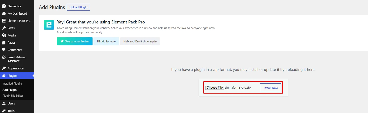 Copy Sigma Forms API key from BdThemes account dashboard