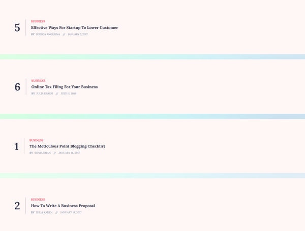 Buzz List Carousel - carousel post example