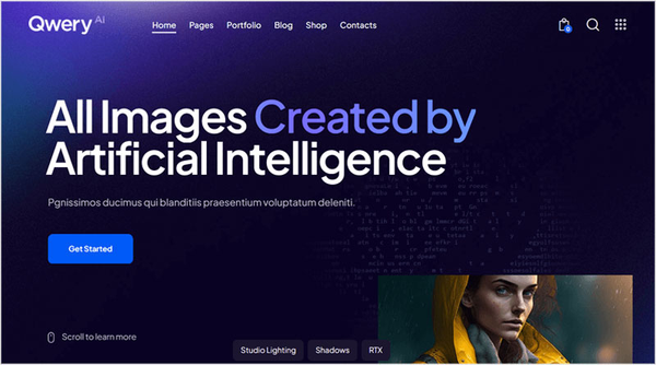 best ai wordpress themes - qwery