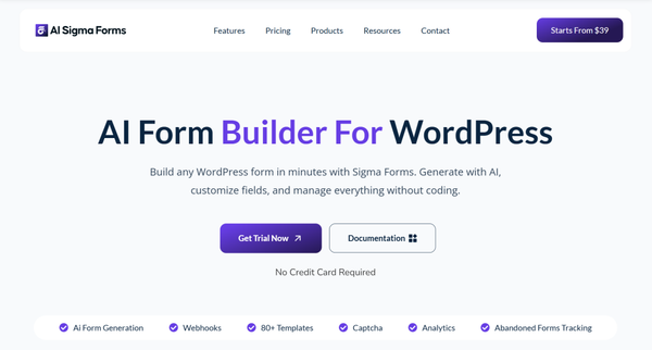 Sigma Forms - Best Alternatives to Jotform for Smarter Online Forms
