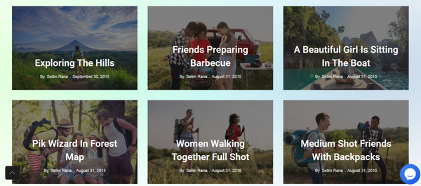 Alice grid - blog layout design