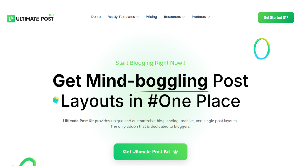 Ultimate Post Kit for Elementor Ultimate Post Kit for Elementor