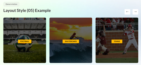 Category Carousel - Stunning Blog Layout Design for Your Website