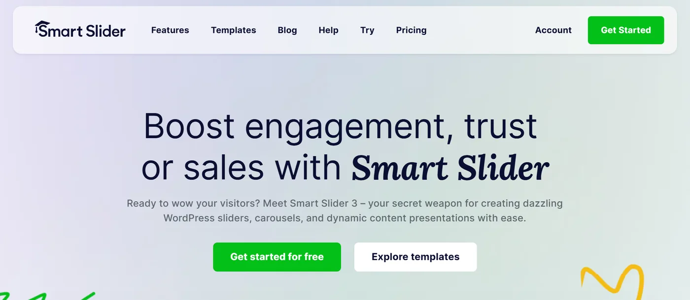 Smart Slider 3 WordPress slider plugin homepage