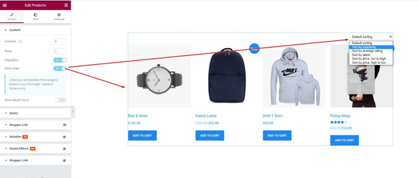 enable allow order switcher