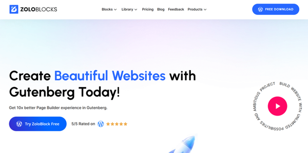 ZoloBlocks - Best Gutenberg Builder