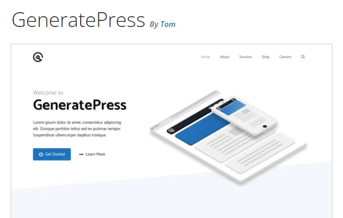 GeneratePress theme