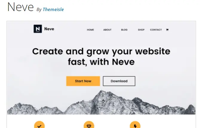 Neve theme