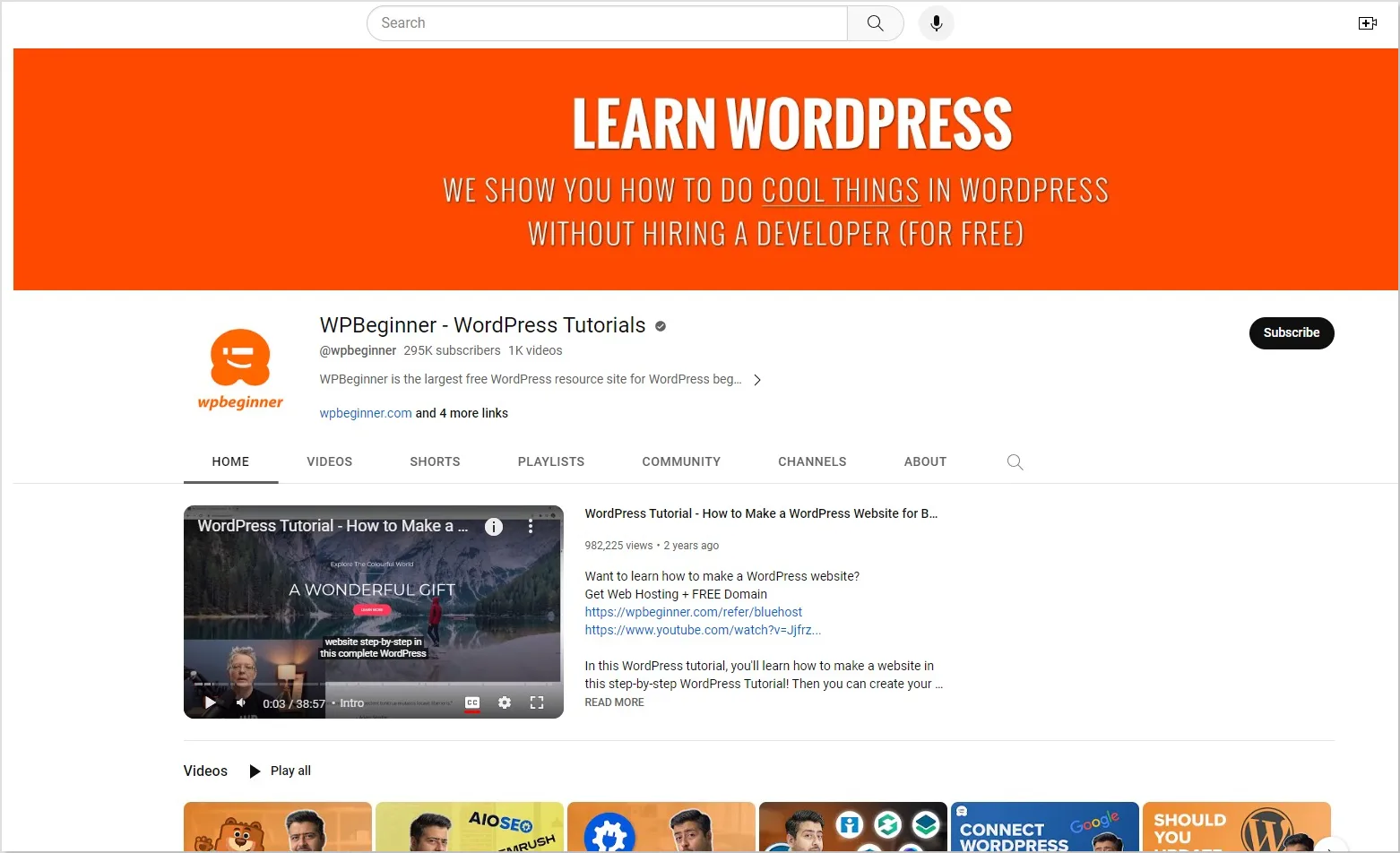 Best Way To Learn WordPress From Youtube Channels