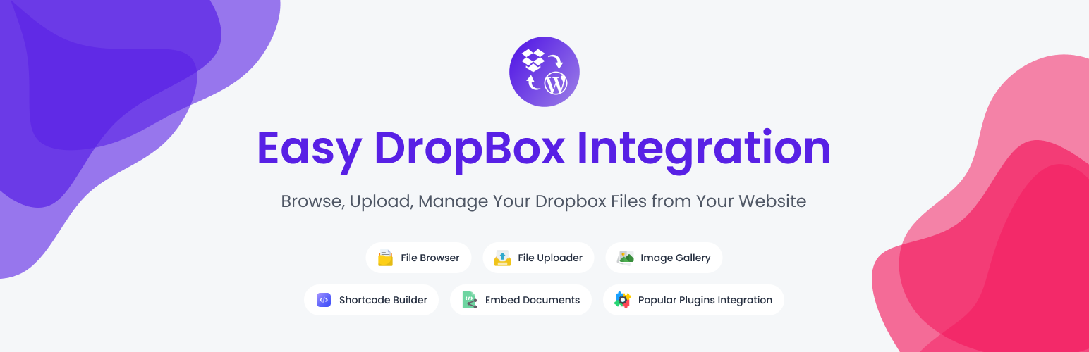Easy Integration for Dropbox – File Manager plugin by ultraDevs