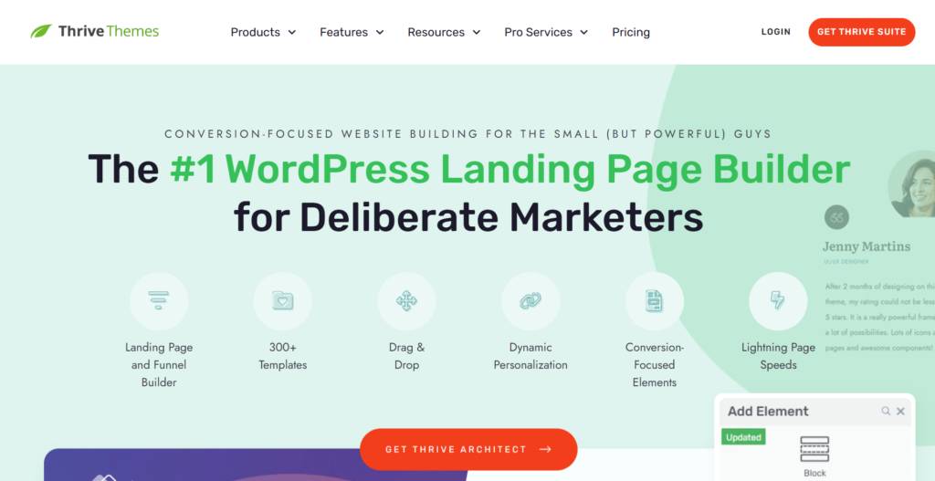 Thrive Architect - Best WordPress Page Builders Thrive Architect - Best WordPress Page Builders