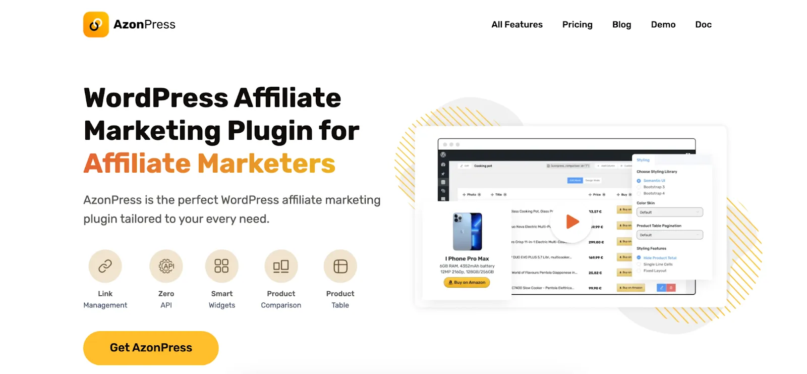 AzonPress - Best WordPress affiliate marketing plugin