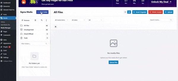WordPress media library download images