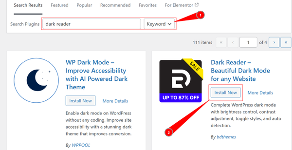 Click Install Now to download and install the plugin files
