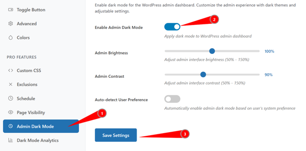 Enable Dark Mode for the WordPress Admin Dashboard