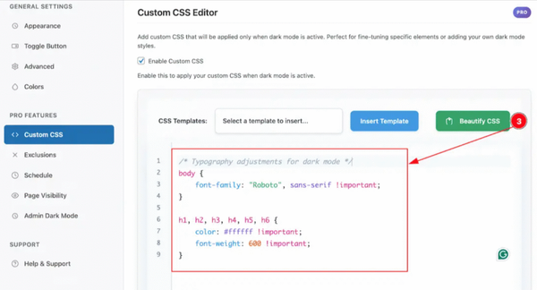 Beautify CSS to format your code for better readability Beautify CSS to format your code for better readability