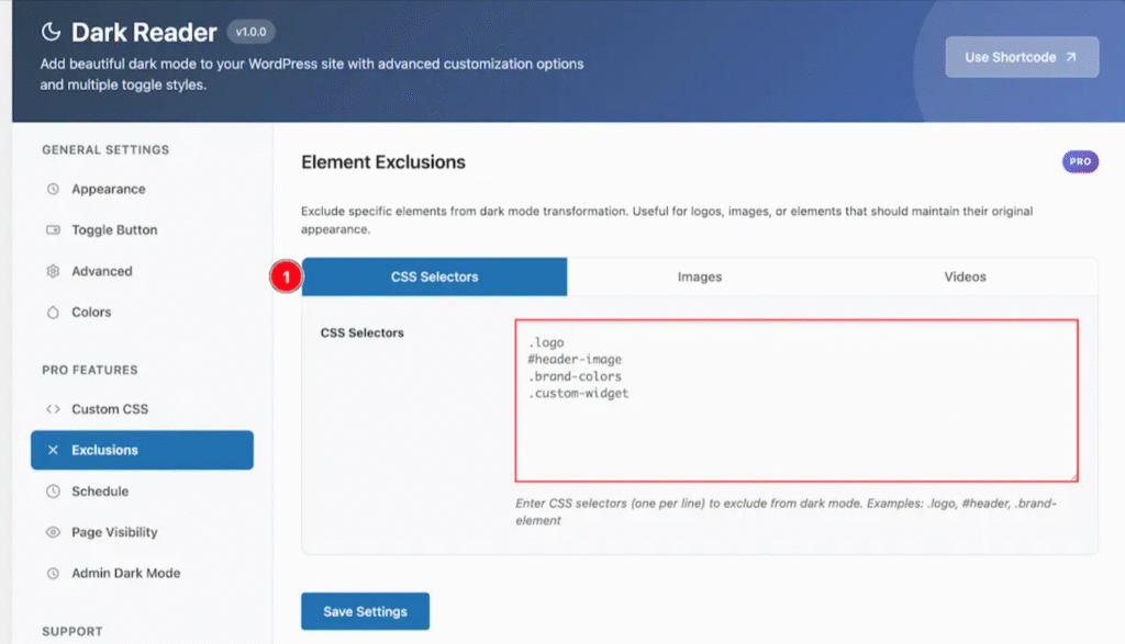 Exclude Specific Elements from Dark Mode Transformation Exclude Specific Elements from Dark Mode Transformation