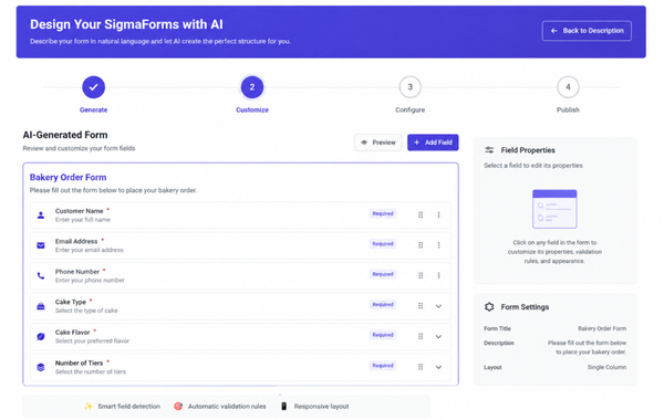 Generate Form with AI
