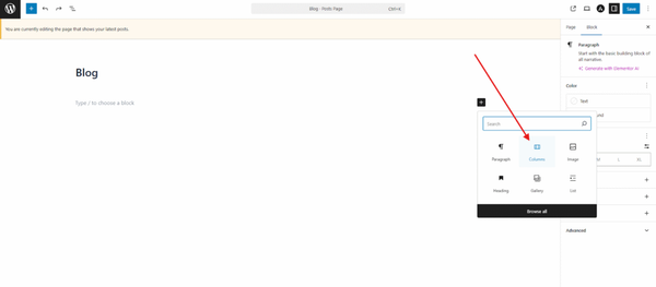 Use layout-focused blocks like Use layout-focused blocks like