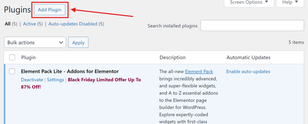 Install Plugin