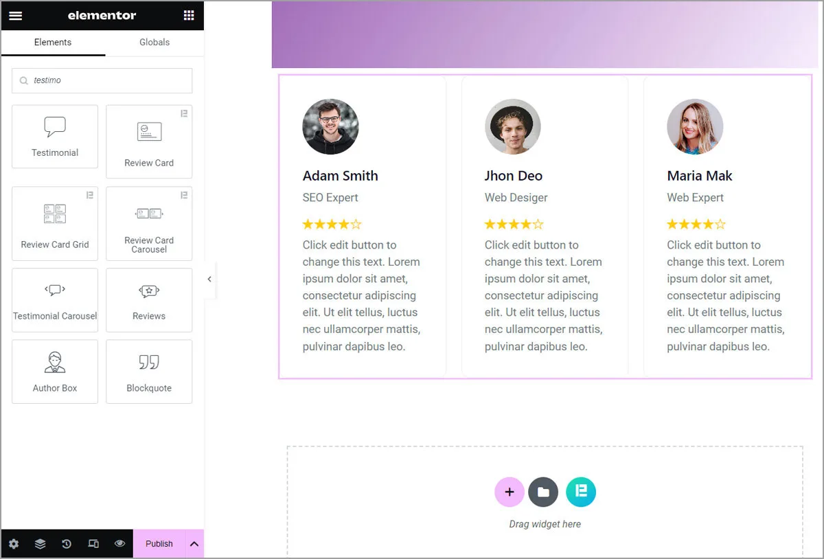 How To Create One-Page Website With Elementor