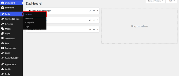 Selecting all post