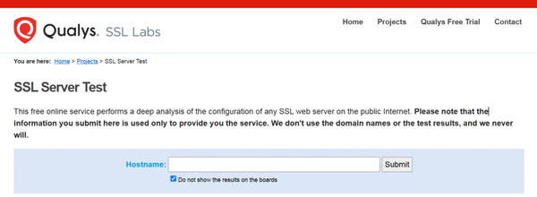 Verify the Status of Your SSL Certificate with Qualys SSL Labs