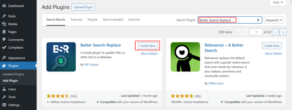 Search for Better Search Replace