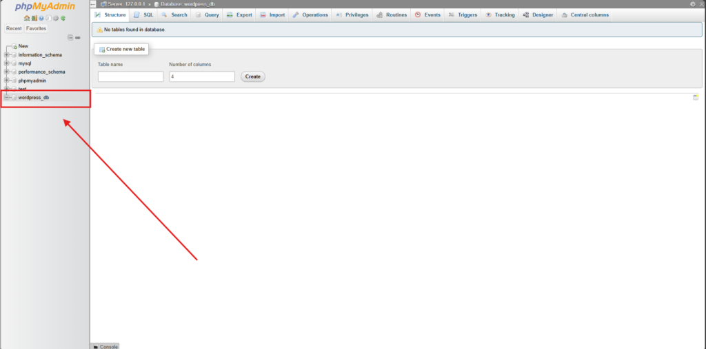Image: Verify Database Creation Image: Verify Database Creation