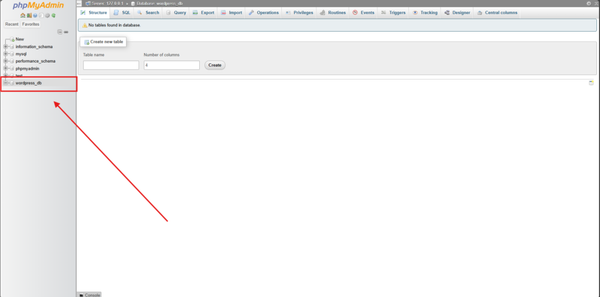 Image: Verify Database Creation Image: Verify Database Creation