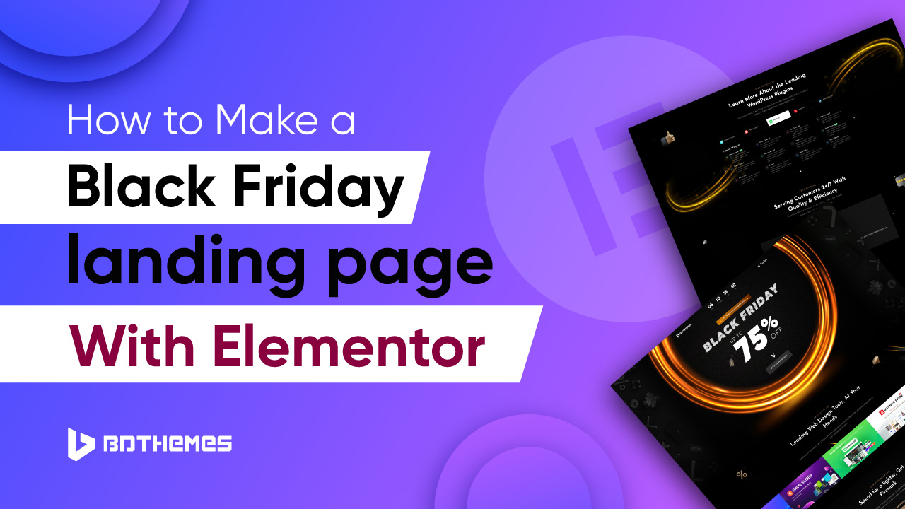 How To Make A Black Friday Landing Page With Elementor