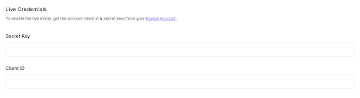 payment credentials