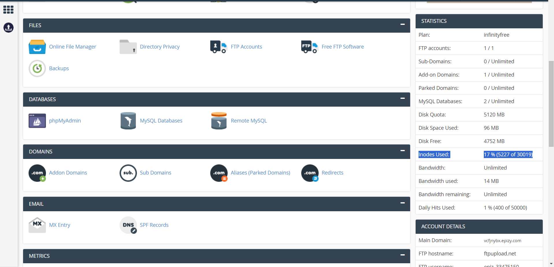 Check Inode Usage On My Hosting Account Check Inode Usage On My Hosting Account