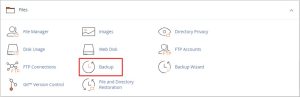 how to remove malware from WordPress website - backup