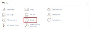 how to remove malware from WordPress website - backup