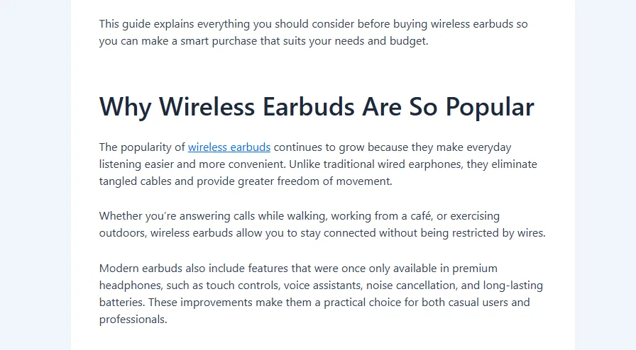 Highlighted underlined text output with blue color