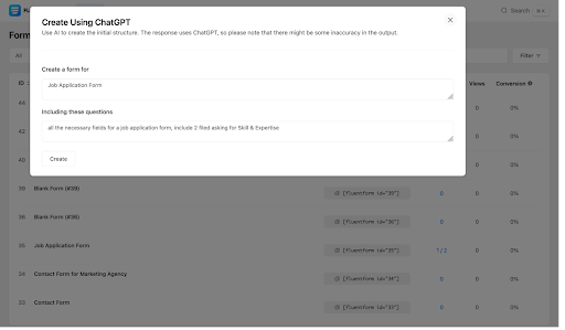 chatgpt for wordpress forms