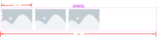 Total section width vs content width