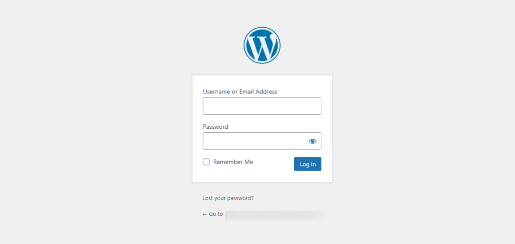 accessing the login page of your WordPress website accessing the login page of your WordPress website