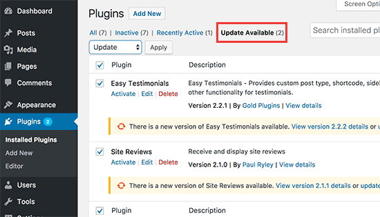 Performing Bulk Updates on WordPress Plugin Performing Bulk Updates on WordPress Plugin