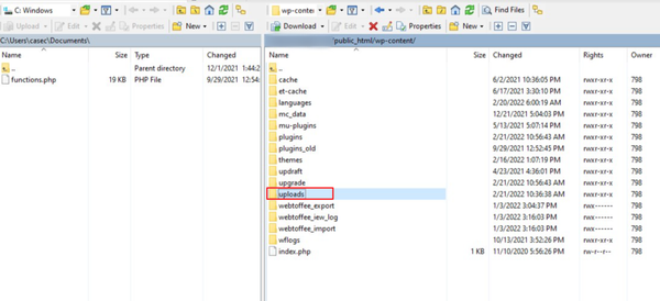 subdirectory or file in the stp
