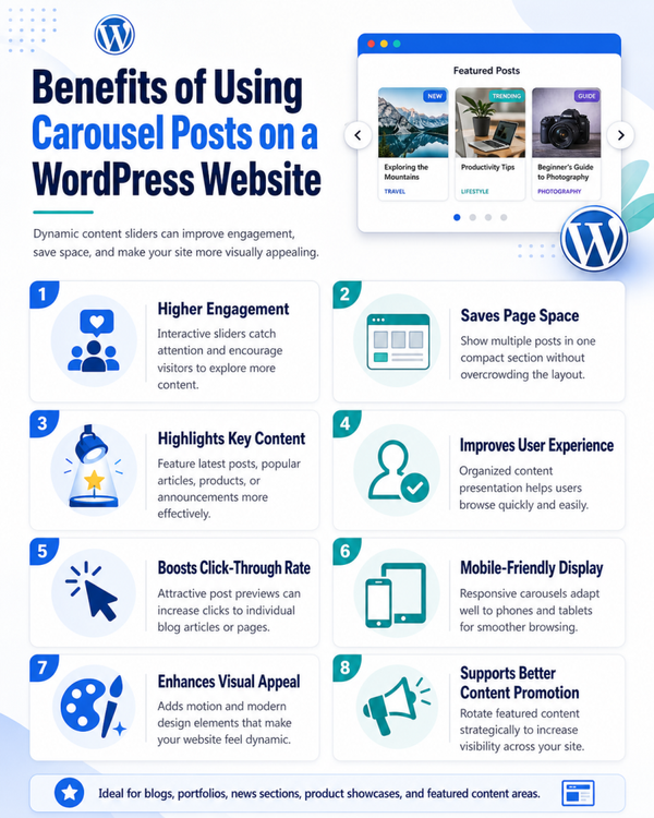 Benefits of carousel posts on WordPress Benefits of carousel posts on WordPress