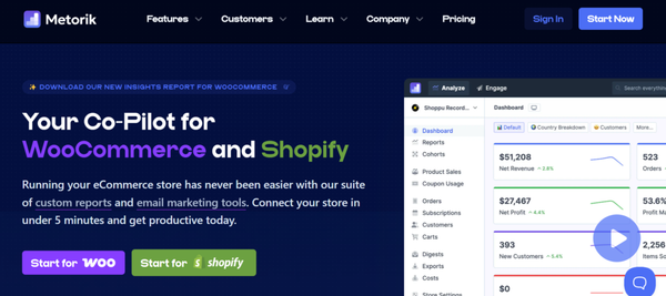 Metorik – Best for Automated Reporting and Analytics